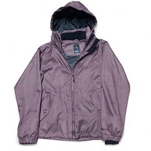 Pulse Women’s Ski Snow Jacket Large Burgundy Waterproof Windproof Breathable